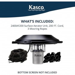 Kasco Marine 1/2 HP 120V High Oxygen Pond Aerator With 200-Ft. Power Cord, Model# 2400AF+2768