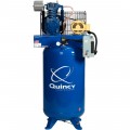 Quincy Reciprocating Air Compressor 5 HP, 460 Volt, 3 Phase, 80-Gallon Vertical, Model# 253DS80VCB46