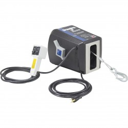 Dutton-Lainson StrongArm 120 Volt AC Powered Electric Winch with Remote 1200-Lb. Capacity, Galvanized Aircraft Cable, Model# SA5015AC+945