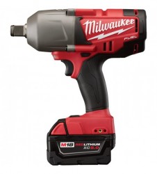 Milwaukee M18 FUEL 3/4in. High Torque Impact Wrench with Friction Ring Kit Two M18 RedLithium XC 5.0 Batteries, Model# 2764-22+3743