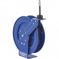 Coxreels Performance Series Compact Hose Reel With 3/8in. x 35Ft. PVC Hose for Oil, Max. 3,000 PSI, Model# P-MP-335+324