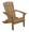 Stonegate Designs Folding Resin Adirondack Chair Brown, Model# 42005