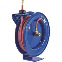 Coxreels Air Hose Reel With 3/8in. x 50ft. PVC Hose, Max. 300 PSI, Model# P-LP-350-BXH+193