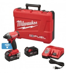 Milwaukee M18 FUEL 1/4in. Hex Impact Driver Kit with ONE-KEY With 5.0Ah Extended Capacity Batteries, Model# 2757-22+3740