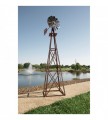 Outdoor Water Solutions Ornamental Garden Windmill 11ft.6in.H, Bronze, Model# BYW0004