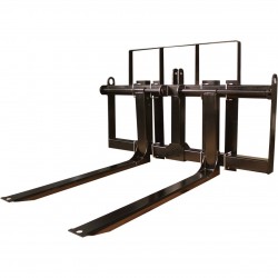 Load Quip Front End Loader Pallet Forks 2,000-Lb. Capacity, Black, Model# 29211732+1055
