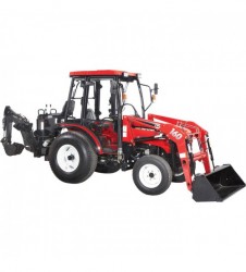 NorTrac 35XTC 35 HP 4WD Tractor with Front End Loader & Backhoe with Turf Tires+1361