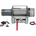 Ramsey Patriot Profile 12 Volt DC Powered Electric Truck Winch with Wireless Remote 12,000-Lb. Capacity, Wire Cable, Model# 109196