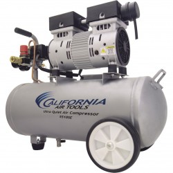 California Air Tools Ultra Quiet Portable Electric Air Compressor 1 HP, 5.5-Gallon Horizontal, 2.2 CFM, Model# 5510SE+469