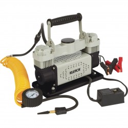 Klutch 12 Volt Dual Cylinder Portable Tire Inflator 150 Max. PSI, 3.9 CFM+502