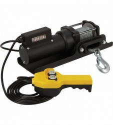 Ironton 120 Volt AC Powered Electric Utility Winch 1500-Lb. Capacity, Galvanized Steel Aircraft Wire Rope+949