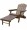 Stonegate Designs Resin Adirondack Chair with Built-In Ottoman Brown, Model# 31396-A