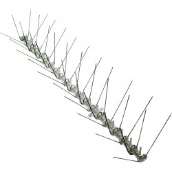 Bird-X Stainless Steel Bird Spikes 50ft.L x 8in.W, Model# EWS-50+2063