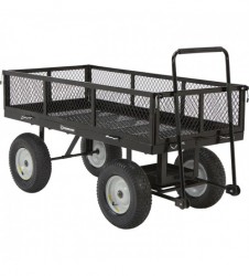 Strongway Steel Jumbo Garden Wagon 2,200-Lb. Capacity, 60in.L x 31 1/2in.+2634
