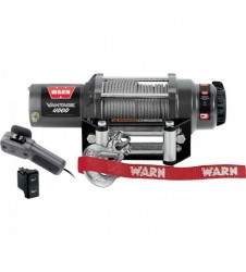 Warn Vantage 4000 Series 12 Volt DC Powered Electric ATV Winch 4000Lb. Capacity, Steel Wire Rope, Model# 89040+982