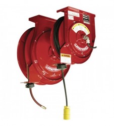Reelcraft Light and Hose Reel Combo Pack With 3/8in. x 50ft. PVC Hose and 50ft. Cord with Fluorescent Light, Max. 300 PSI, Model# TP5650OLP-L40501622+410