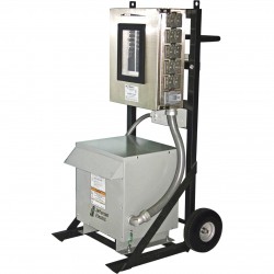 CEP Portable 2-Wheel Power Distribution Cart for Generators 480 Volts, 100 Amps, 3-Phase, 30 kVA Transformer, Model# 6210PDC30-2+1471