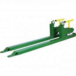 Load Quip Steel Bucket Forks 1,600-Lb. Capacity, Green, Model# 29211777+887
