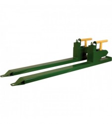 Load Quip Aluminum Bucket Forks 2,850-Lb. Capacity, Green, Model# 29211783+875