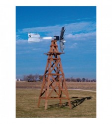 Outdoor Water Solutions Pond Aerating Windmill Head 73in. Dia., Galvanized Steel, Model# WTW0182+2878
