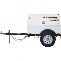 Generac Towable Mobile Diesel Generator 9 kW/8.1 kW, Single Phase, Electric Start, Model# 6782+1233