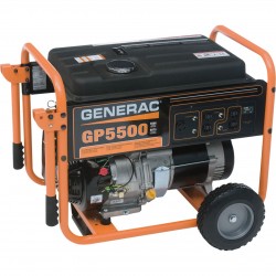 Generator Portable Generac GP5500 6875 Surge Watts 5500 Rated Watts, Model# 5939+1337