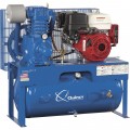 Pressure Lubricated Reciprocating Air Compressor Quincy QP-7.5 13 HP, Honda Gas Engine, 30-Gallon Horizontal, Model# G313H30HCE