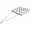 Heavy Duty Drag Harrow Field Tuff 4ft. x 4ft., 7 Tine Rows, 1/2in. Dia. Tines, Model# HDHA-44