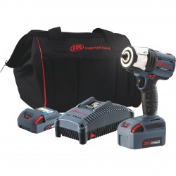 Ingersoll Rand IQV20 Series Lightweight Cordless Impact Wrench Kit Two Batteries, 20 Volt, 3/8in. Drive, Model# W5132-K22+3688