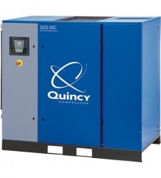 Quincy QGS Rotary Screw Air Compressor with Dryer 40 HP, 230/460 Volt, 3 Phase, 177 CFM, No Tank, Model# 4152017395+664