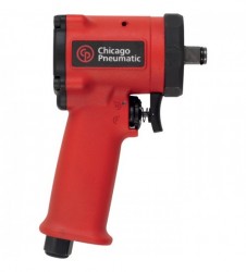Chicago Pneumatic Stubby Air Impact Wrench 1/2in. Drive, 4.7 CFM, 450 Ft.-Lbs. Torque, Model# CP7732+219