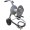 Strongway Garden Hose Reel Cart Holds 5/8in. x 150ft. Hose