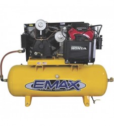 EMAX Industrial Plus 24 HP 2 Stage 80Gallon Horizontal Honda Gasoline Electric Air Compressor Model# EGES2480ST+441