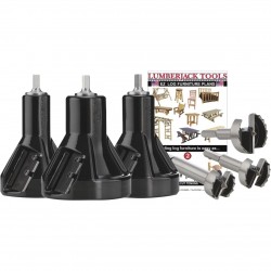Lumberjack Tools Commercial Series Tenon Cutter Kit Master Kit, 1in., 1 1/2in. & 2in. Tenon Cutters and Forstner Bits, Model# CSK3+3390