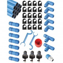 RapidAir 1in. FastPipe Master Kit 100-Ft. Kit with 3 Outlets, Model# F28100+155