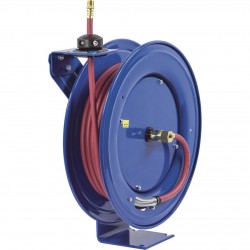 Hose Reel Coxreels Air or Water With 3/8in. x 50ft. PVC Hose, Max. 250 PSI, Model# SH-N-350+197