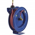 Coxreels Air Hose Reel With 3/8in. x 50ft. PVC Hose, Max. 300 PSI, Model # P-LP-350