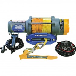 Superwinch 12 Volt DC Powered Electric UTV Winch 4500Lb. Capacity, Synthetic Rope, Model# 1145230+967