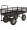Strongway Steel Jumbo Garden Wagon 2,200-Lb. Capacity, 60in.L x 31 1/2in.