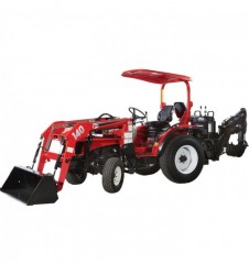 NorTrac 35XT 35 HP 4WD Tractor with Front End Loader & Backhoe with Hybrid Tires+1307