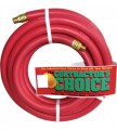 Industrial Red Rubber Hose 3/4in. x 50ft., 1/2in. NPT Fittings, 300 PSI, Model# RR3/4X50-300-8MP