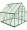 Pelram Balance Hobby Greenhouse 8ft x 8ft Green Frame, Model# HG6108G