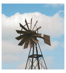 Outdoor Water Solutions Customized Windmill Aerator 20Ft., Bronze, Model# PCW0021+2861