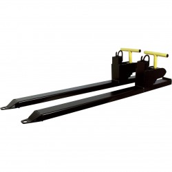 Load-Quip Aluminum Bucket Forks 1,650-Lb. Capacity, Black, Model# 29211786+870