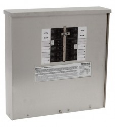 Generac Generator Manual Transfer Switch 30 Amps, 125/250 Volts, Single Phase, 10 Circuits, Model# 6379+1504