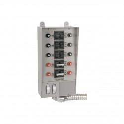 Reliance Prewired Generator Transfer Panel 12 Circuits, 60 Amps, 125/250 Volts, 15,000 Watts, Model# TRC1006CP9+1568