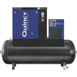 Quincy QGS Tank Mounted with Dryer Rotary Screw Compressor 20 HP, 230V 3-Phase, 120 Gallon, XX CFM, Model# 4152022000+676