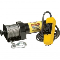 Superwinch 110 Volt AC Powered Electric Utility Winch 1500-Lb. Capacity, Galvanized Wire Rope, Model# AC1500+952