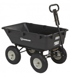 Strongway Poly Garden Wagon 1200Lb Capacity, 39in.L x 25in.W+2626